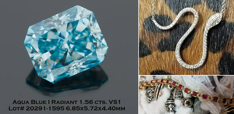 Huge 1.5CT Blue Diamond Gemstone In Stock